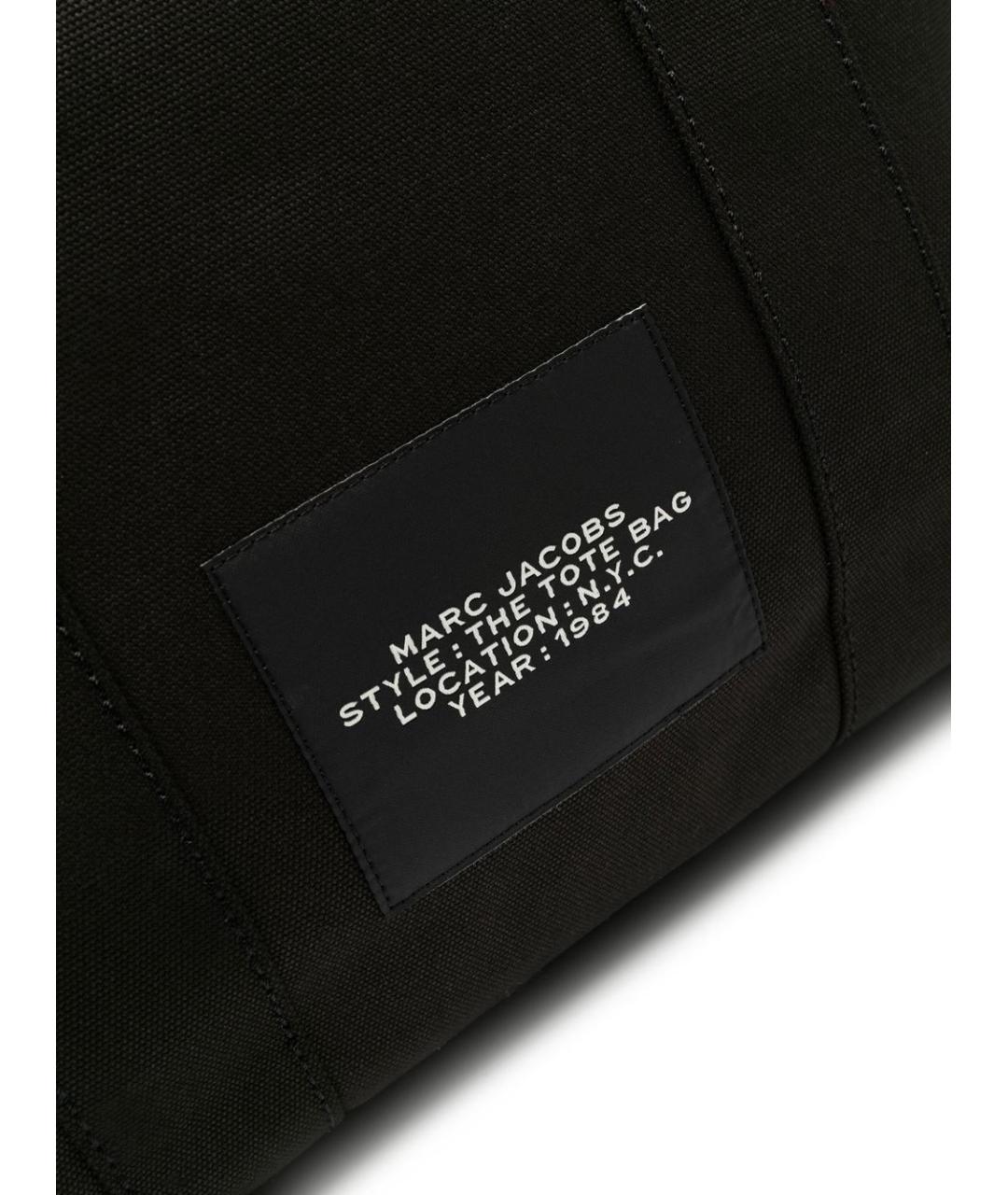 MARC JACOBS Черная хлопковая сумка тоут, фото 4