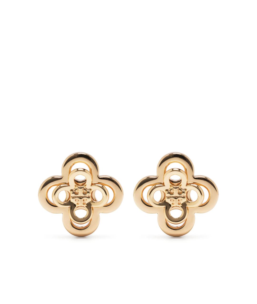 TORY BURCH Золотые металлические серьги, фото 1