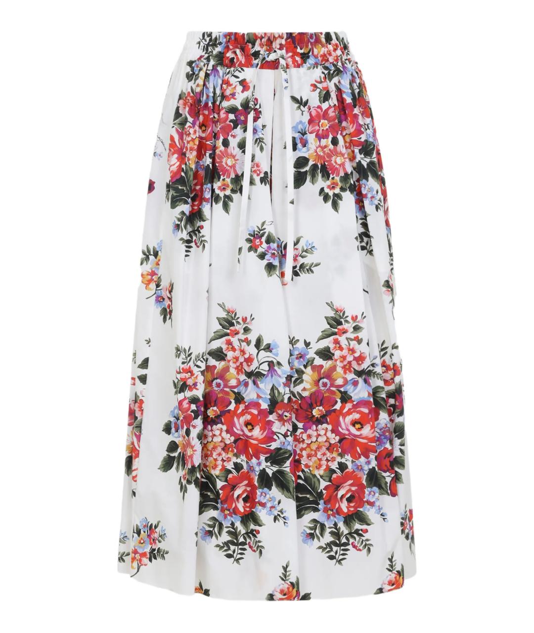 DOLCE&GABBANA Мульти хлопковая юбка миди, фото 1