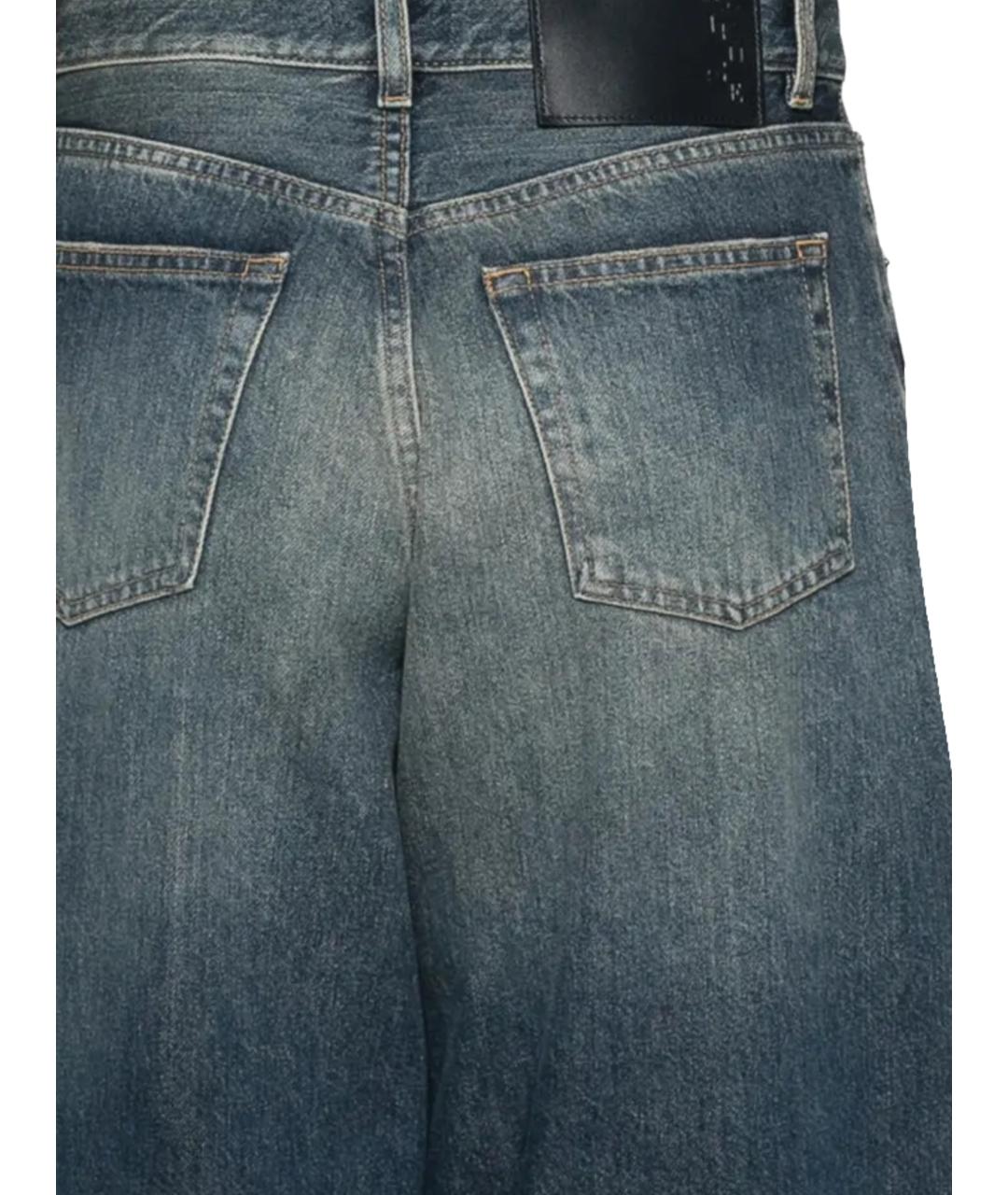 HAIKURE Синие хлопко-лиоцелловые прямые джинсы, фото 3