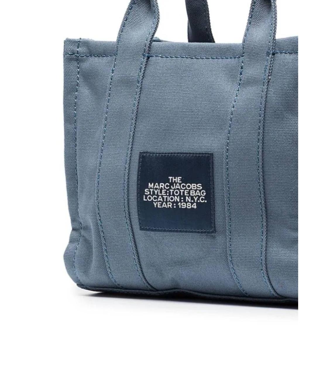 MARC JACOBS Синяя хлопковая сумка тоут, фото 3