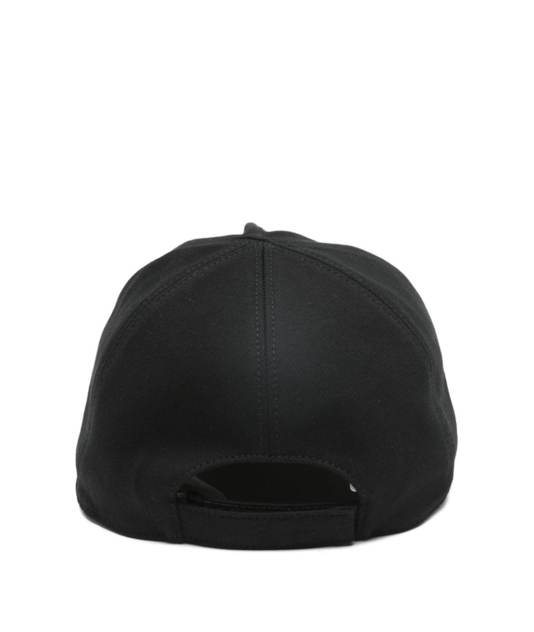 MONCLER Черная хлопковая кепка, фото 3
