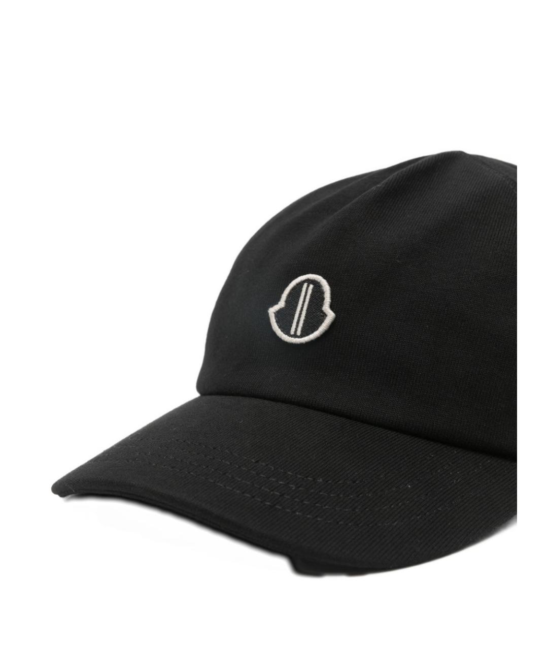 MONCLER Черная хлопковая кепка, фото 2