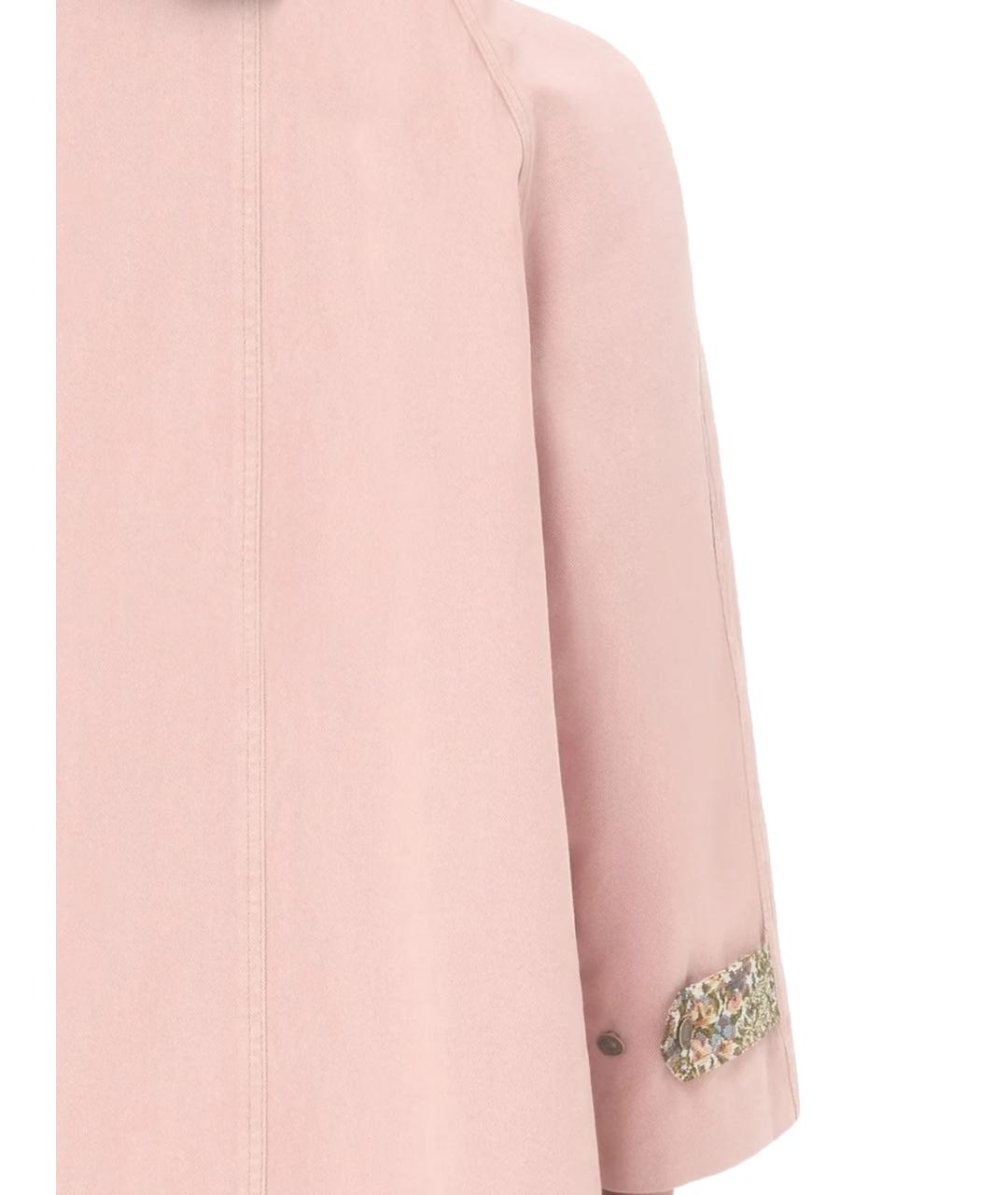 VALENTINO Розовая хлопковая куртка, фото 3