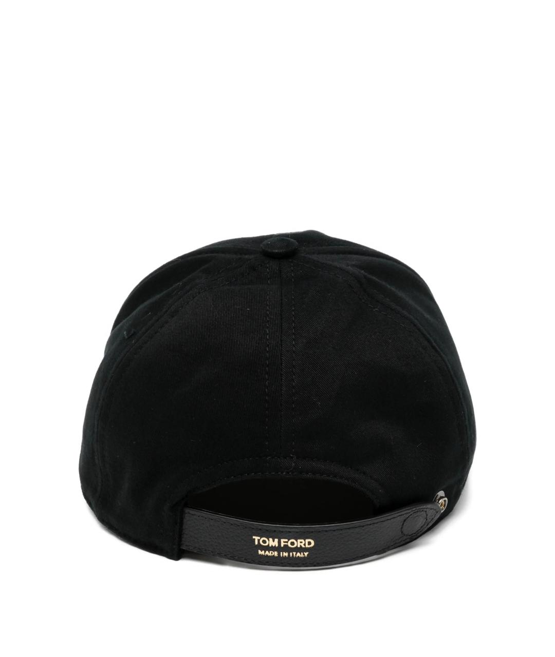 TOM FORD Черная хлопковая кепка/бейсболка, фото 2