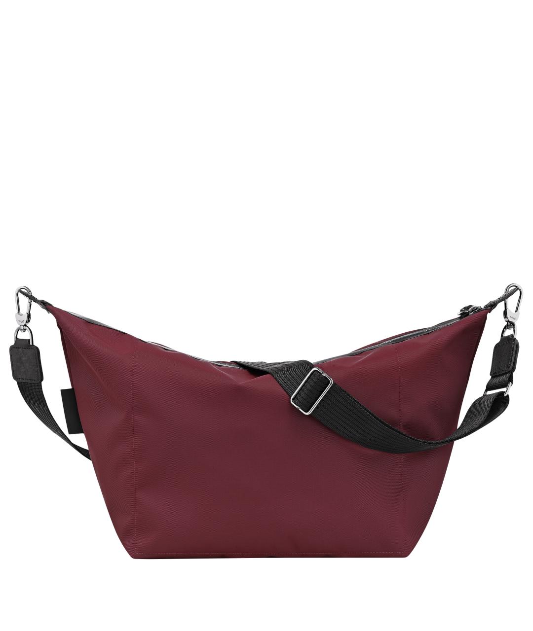 LONGCHAMP Бордовая тканевая сумка через плечо, фото 3