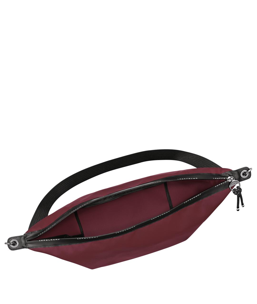 LONGCHAMP Бордовая тканевая сумка через плечо, фото 4