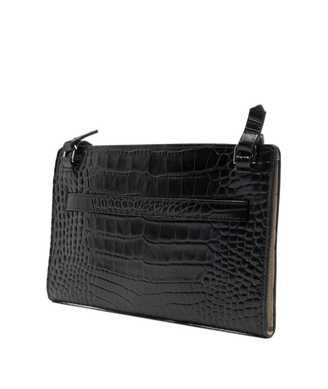 TOTEME Черная кожаная сумка через плечо, фото 2