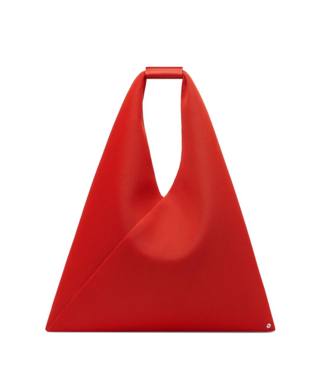 MM6 MAISON MARGIELA Красная тканевая сумка с короткими ручками, фото 1
