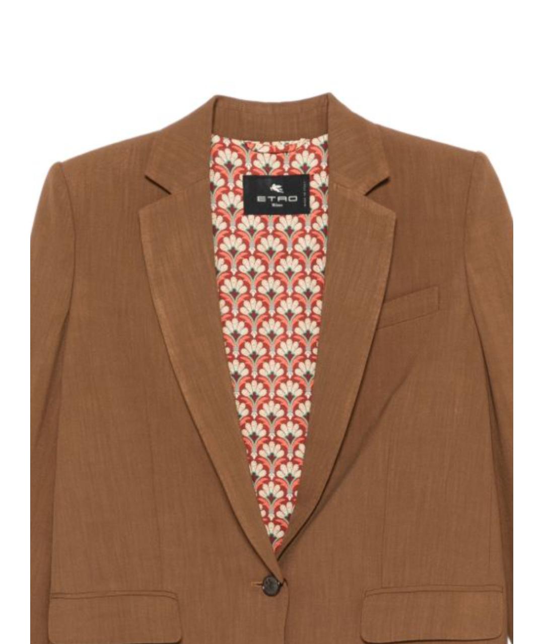 ETRO Коричневый вискозный жакет/пиджак, фото 2