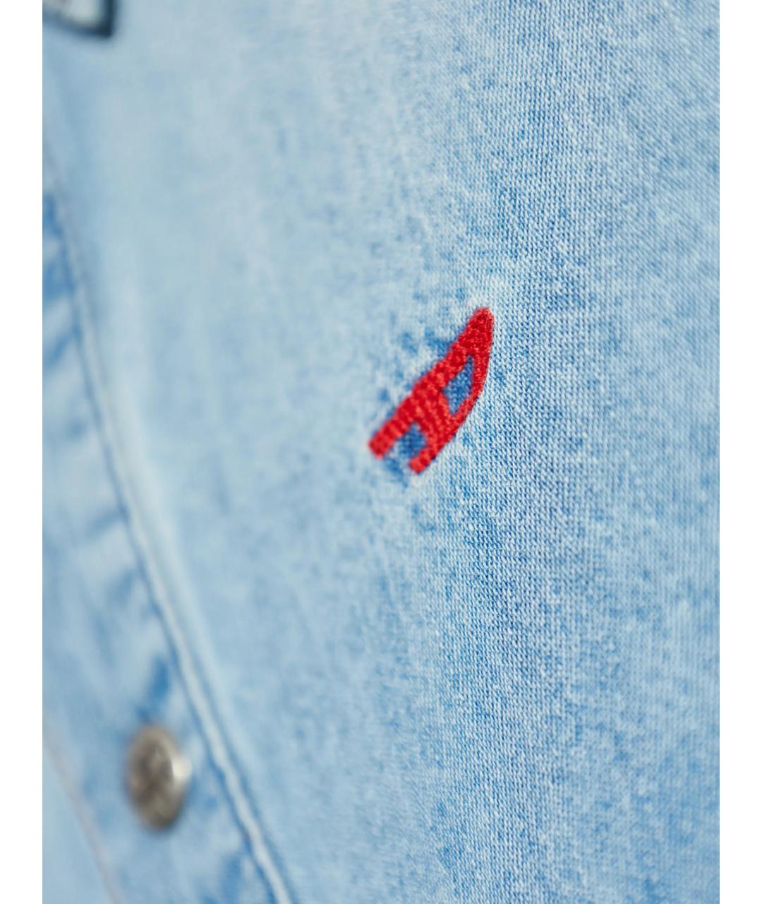 DIESEL Голубая хлопковая рубашка, фото 2