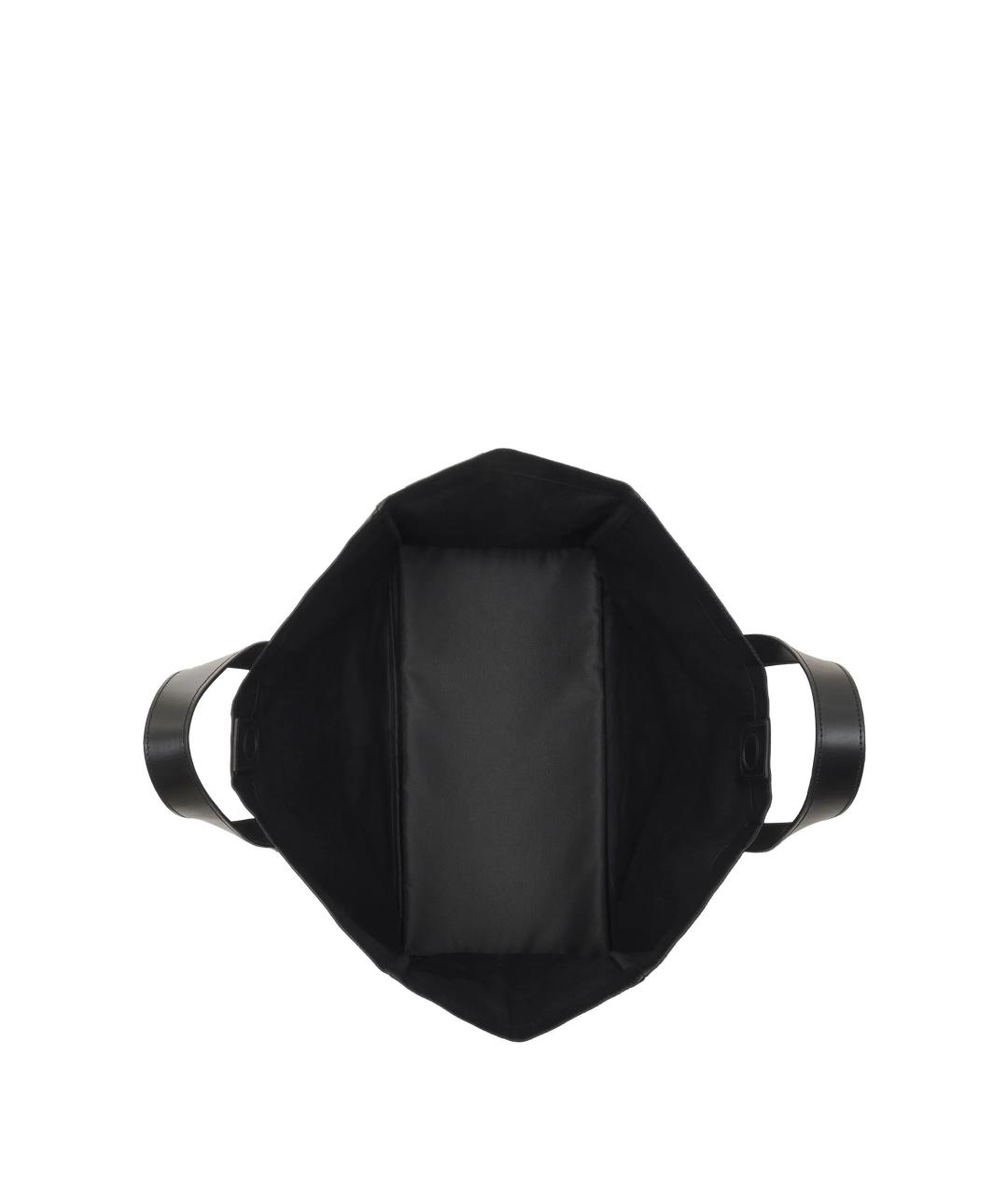 ANINE BING Черная кожаная сумка тоут, фото 3