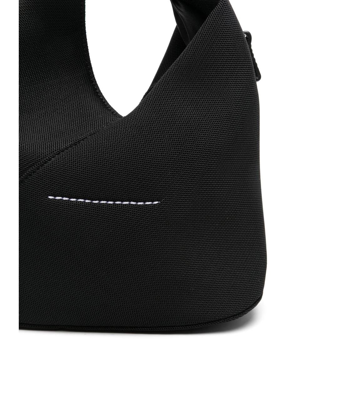 MM6 MAISON MARGIELA Черная тканевая сумка через плечо, фото 4