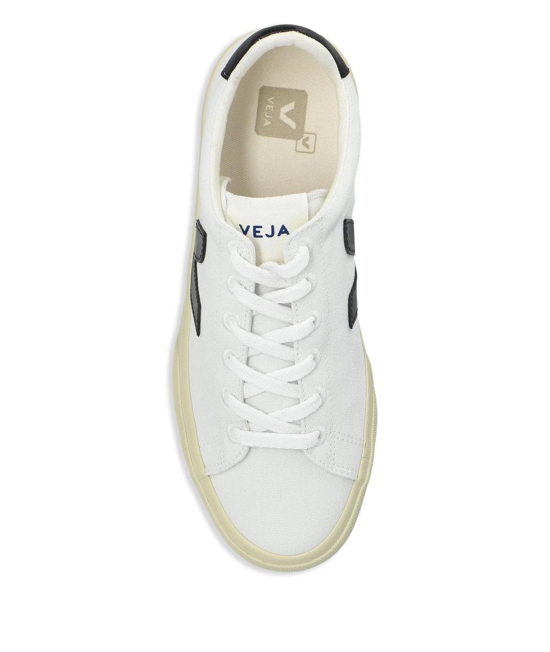VEJA Белые текстильные низкие кроссовки / кеды, фото 4