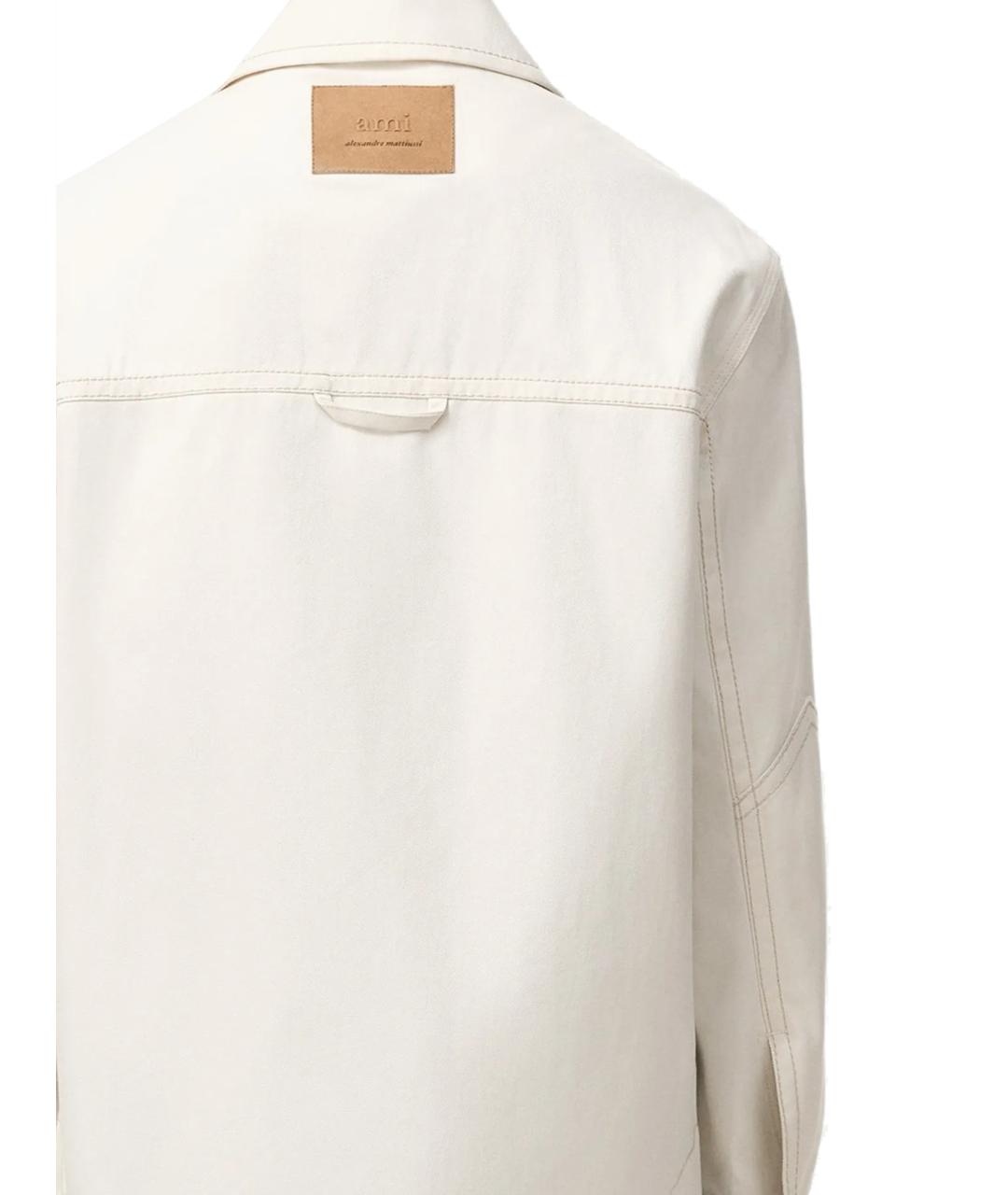 Ami Paris Белая хлопковая куртка, фото 3