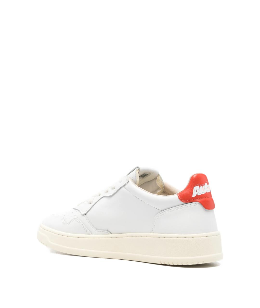 AUTRY Белые кожаные низкие кроссовки / кеды, фото 3