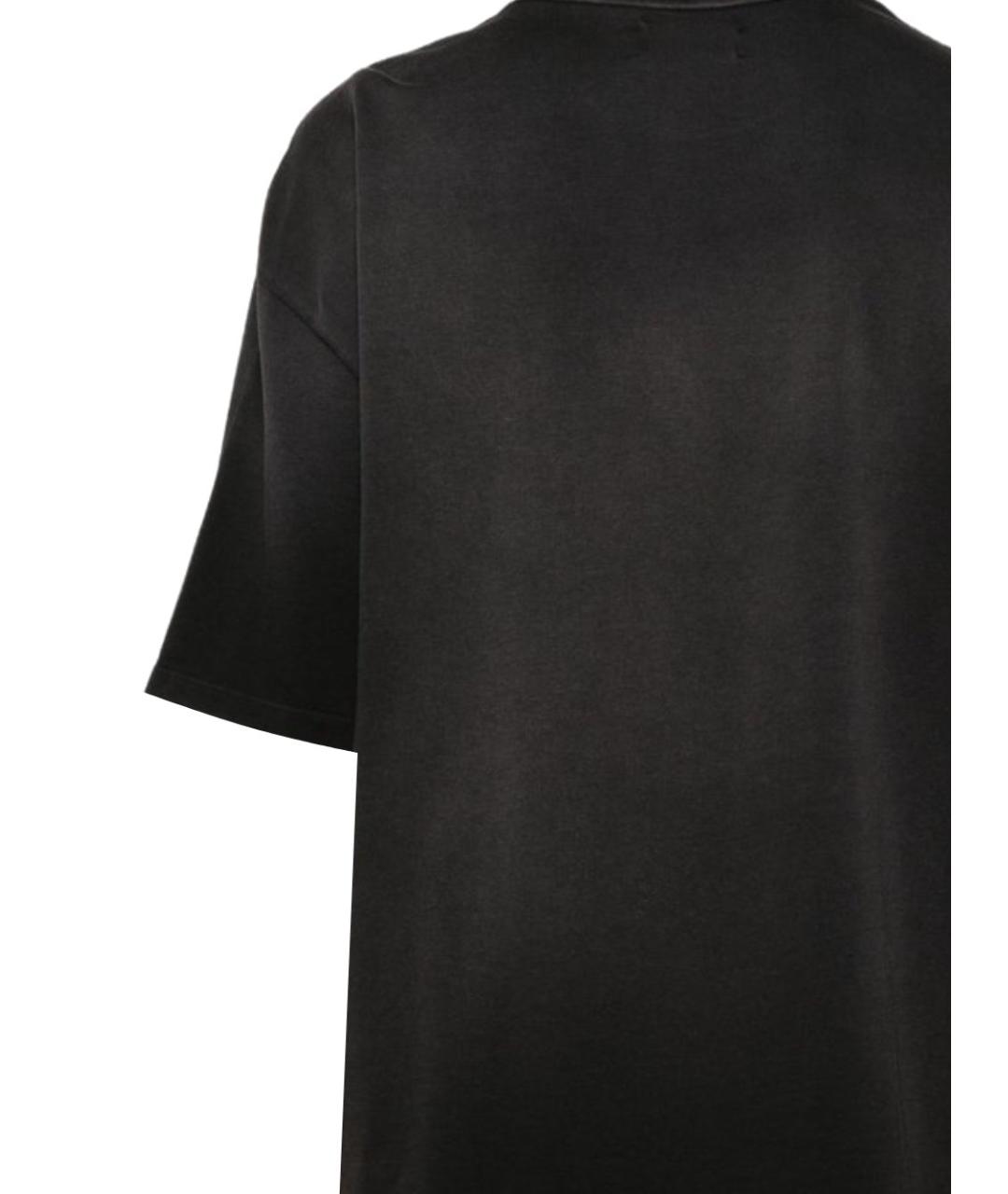 AMIRI Черная хлопковая футболка, фото 3