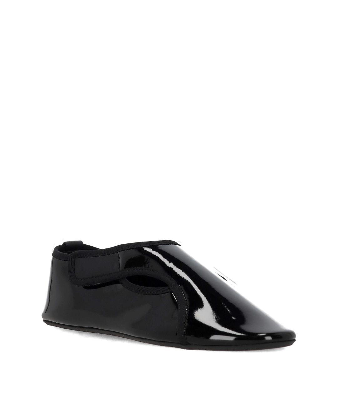 ALAIA Черные балетки из лакированной кожи, фото 2