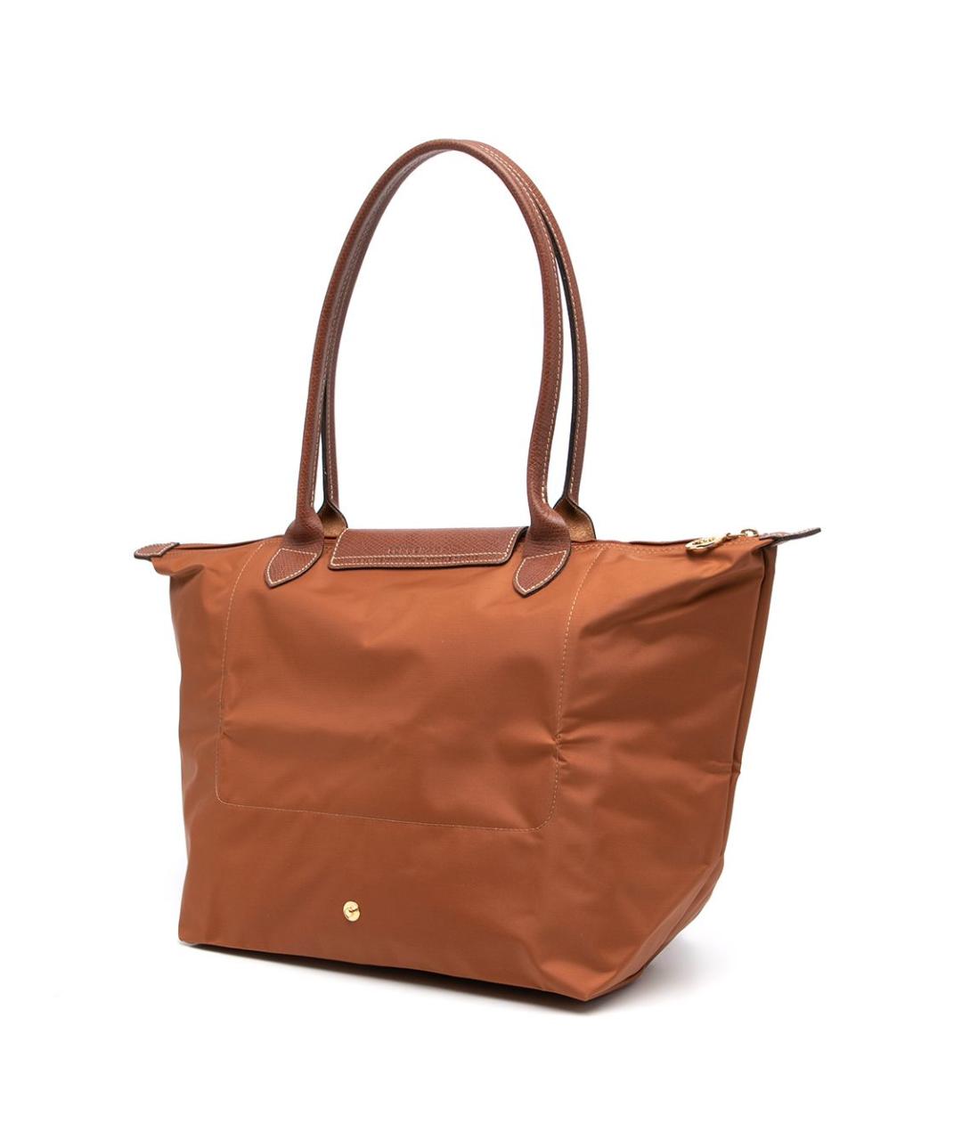LONGCHAMP Коричневая тканевая сумка тоут, фото 2