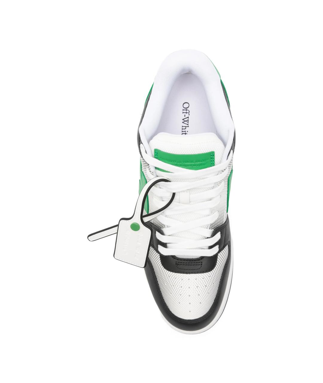 OFF-WHITE Мульти кожаные низкие кроссовки / кеды, фото 4