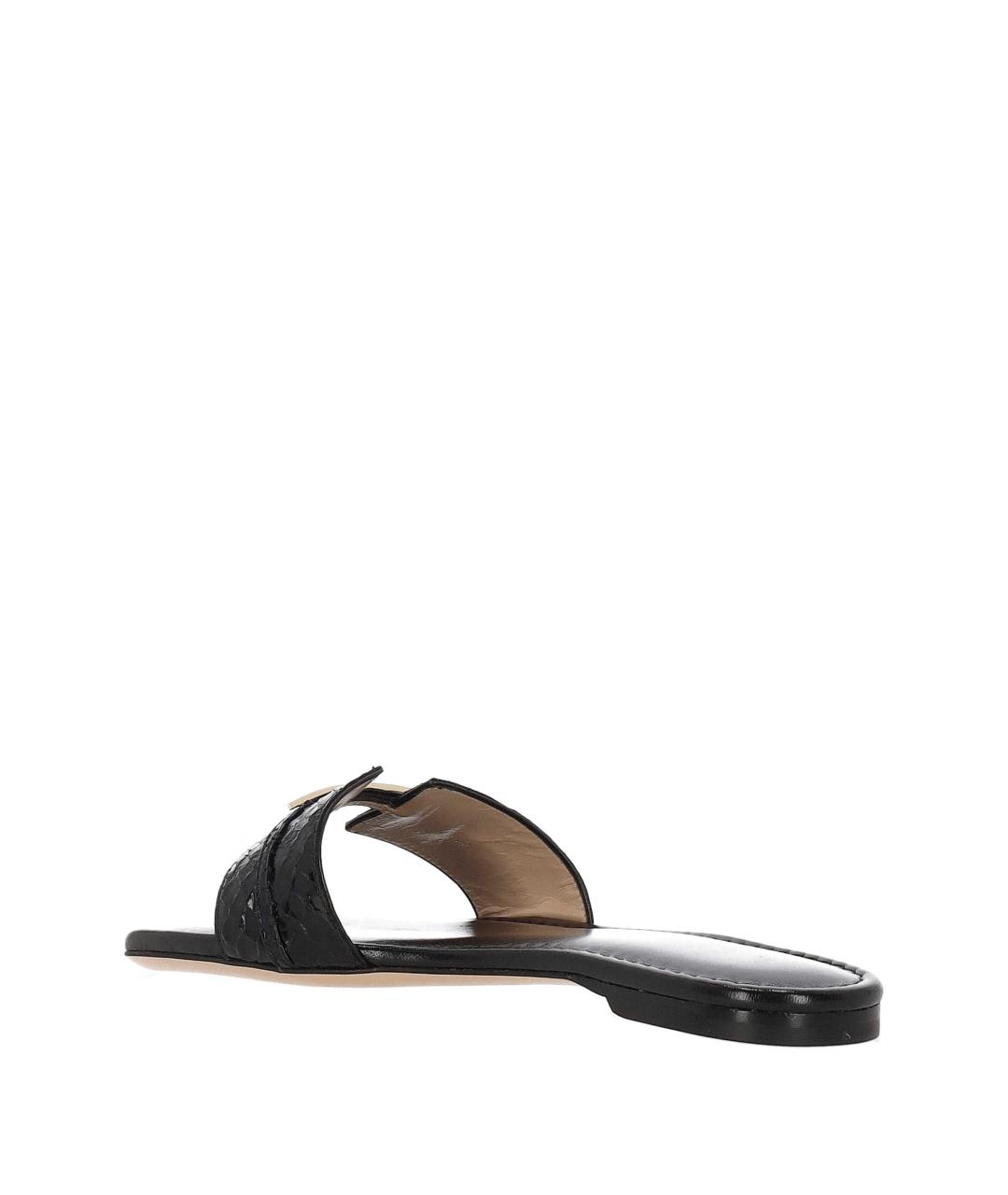 TOM FORD Черные кожаные шлепанцы, фото 3
