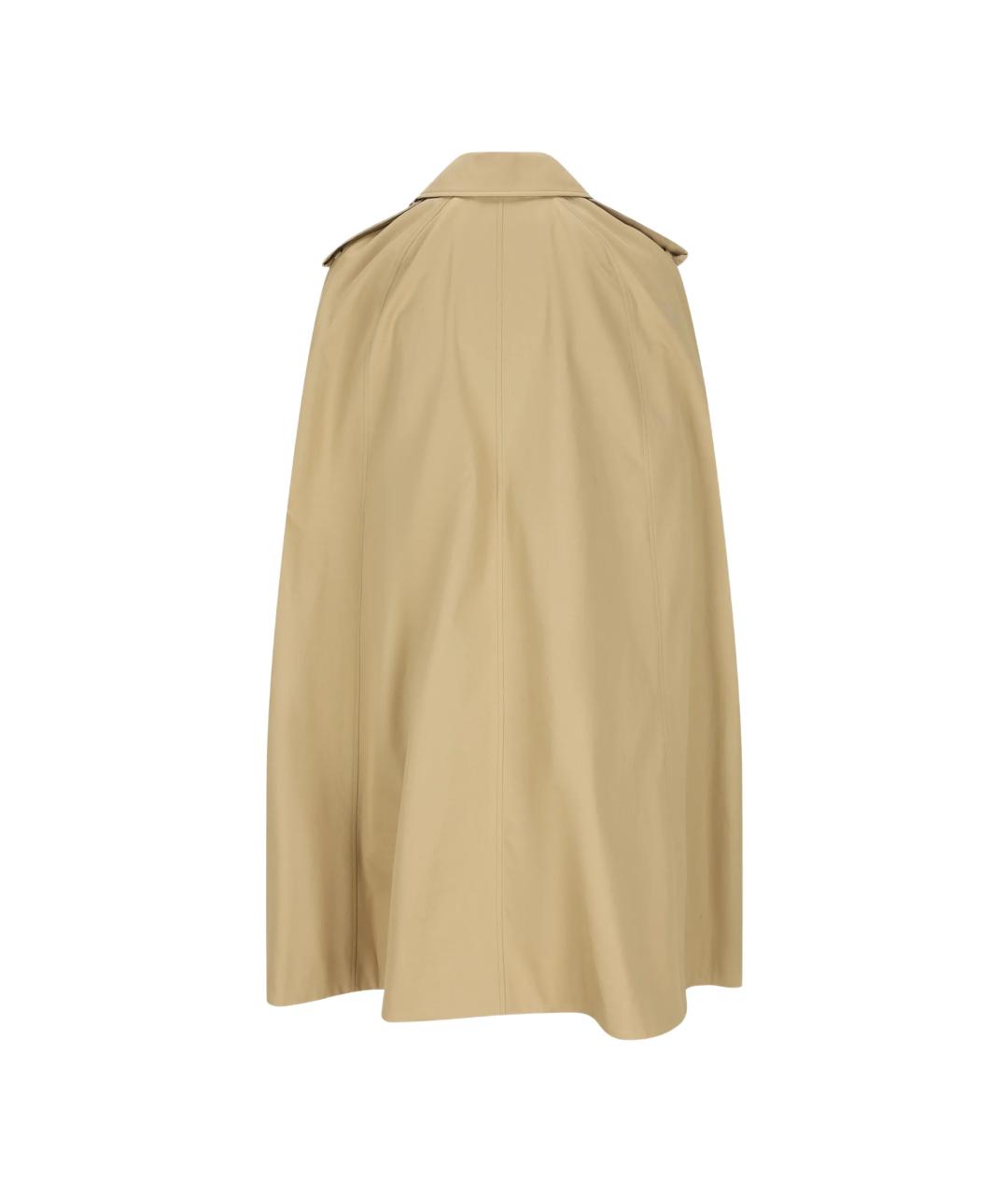 BURBERRY Бежевый хлопковый тренч/плащ, фото 4