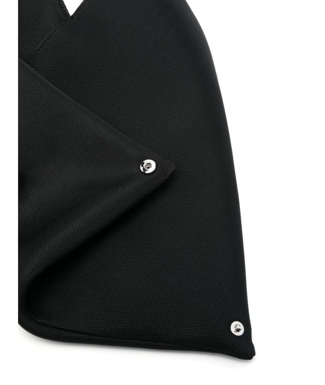 MM6 MAISON MARGIELA Черная тканевая сумка с короткими ручками, фото 3
