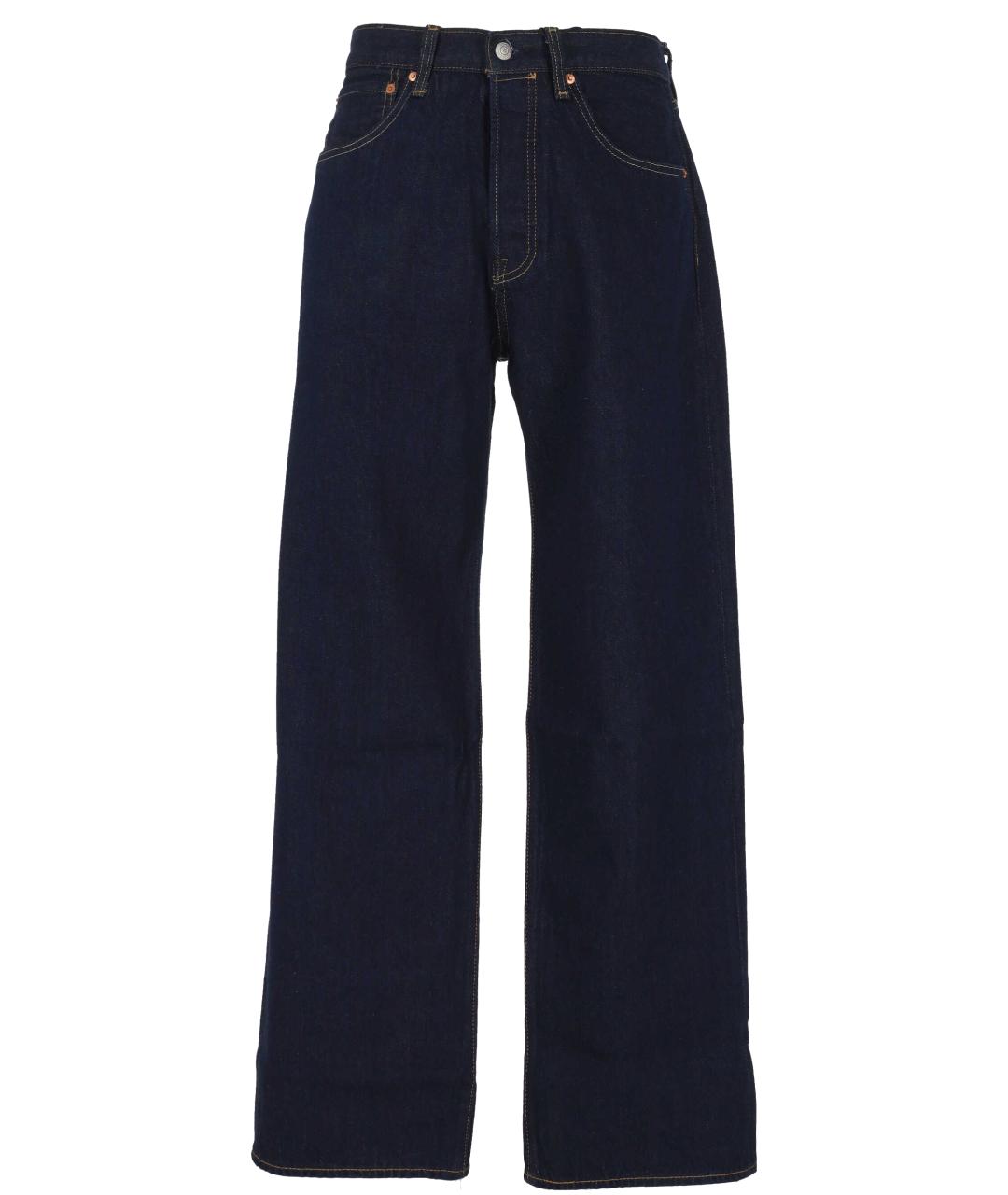 LEVI'S Темно-синие хлопковые прямые джинсы, фото 1