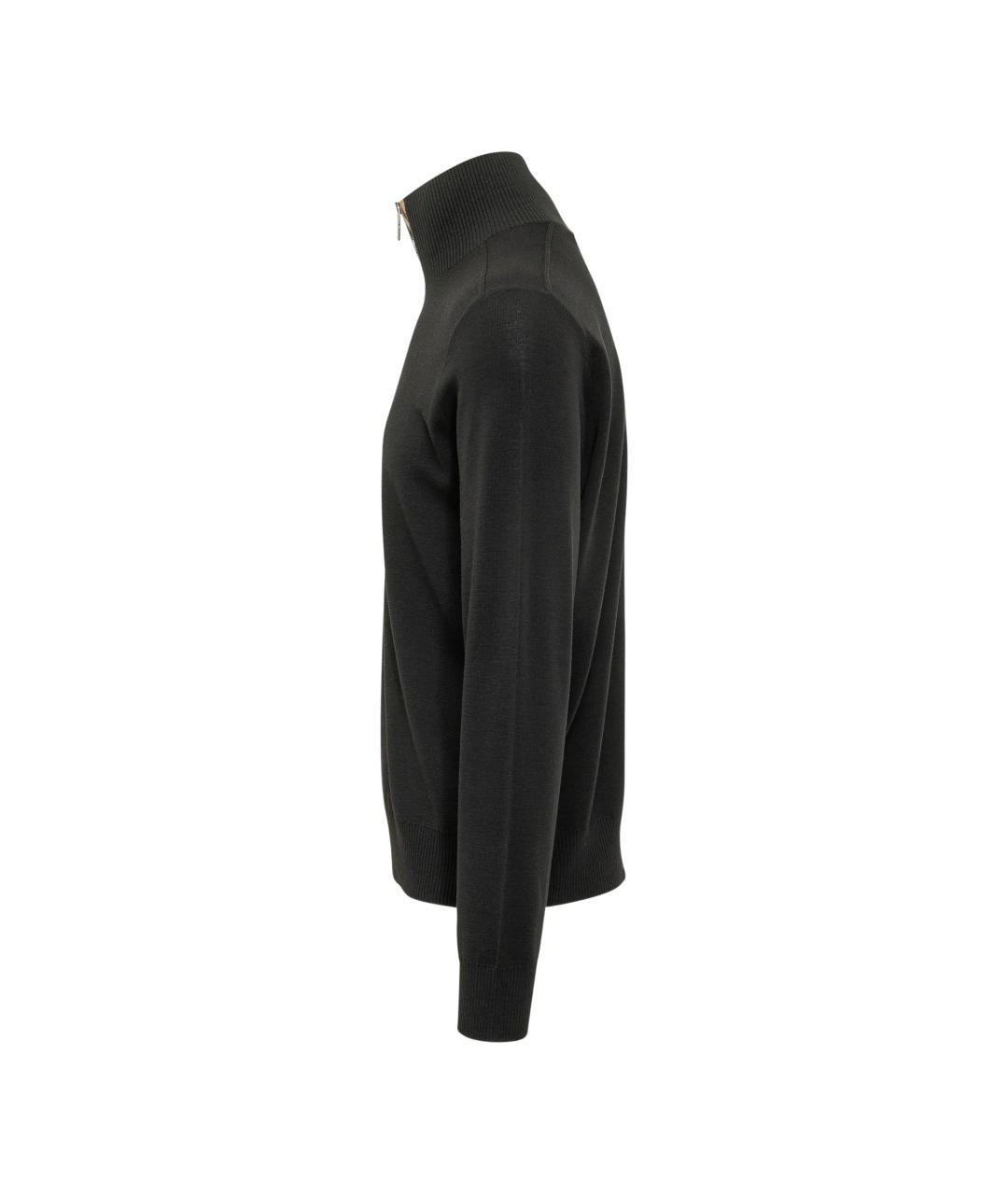 BURBERRY Черный шерстяной джемпер / свитер, фото 3