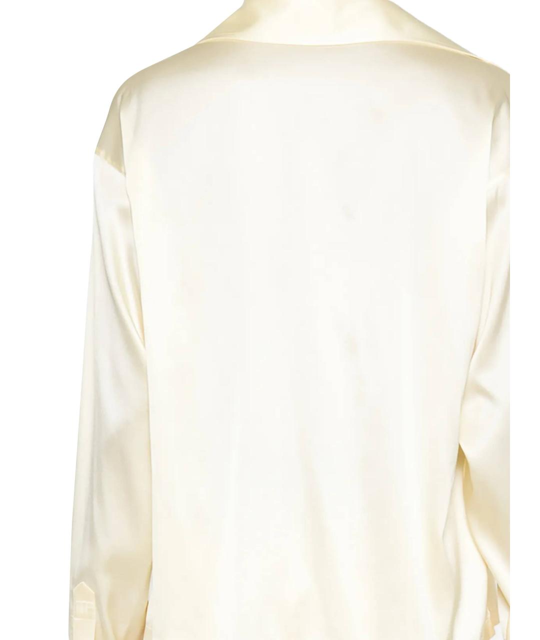 TOM FORD Желтая шелковая блузы, фото 3