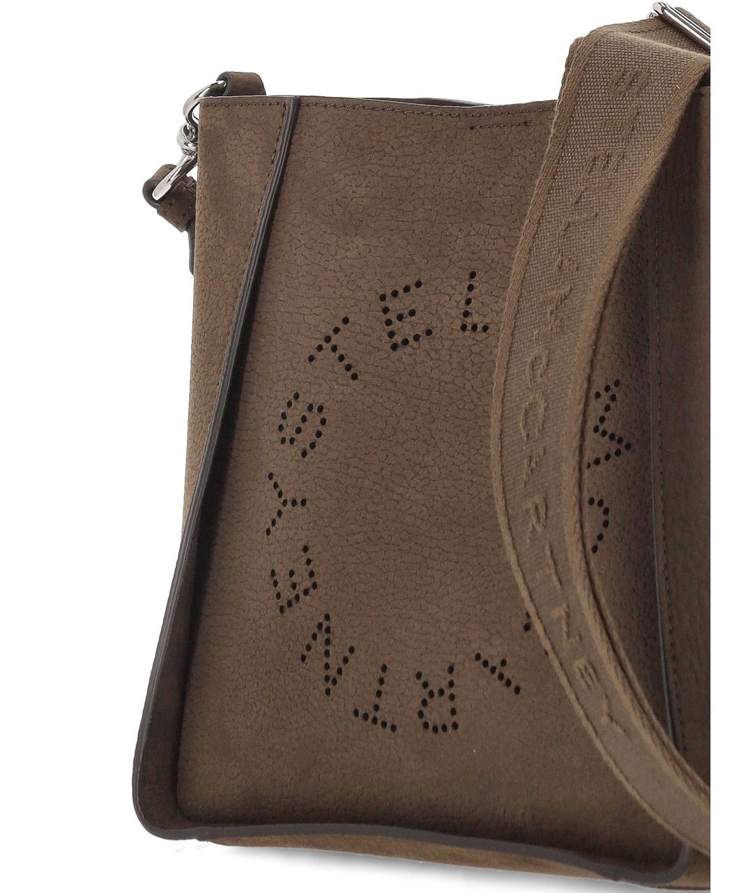 STELLA MCCARTNEY Коричневая сумка через плечо из искусственной кожи, фото 4