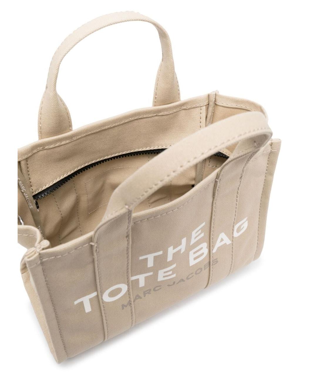 MARC JACOBS Бежевая хлопковая сумка тоут, фото 3