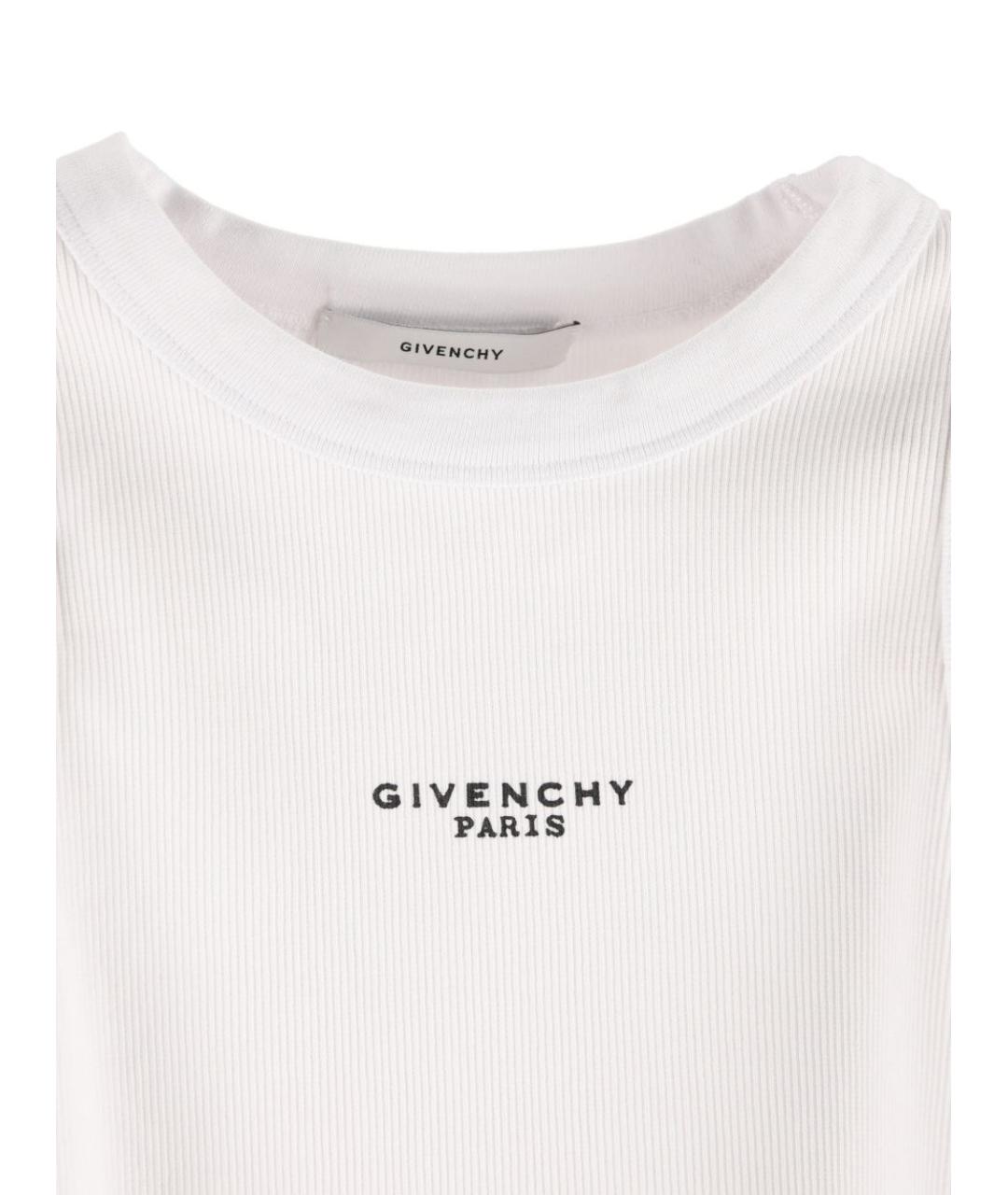 GIVENCHY Белая хлопковая майка, фото 2