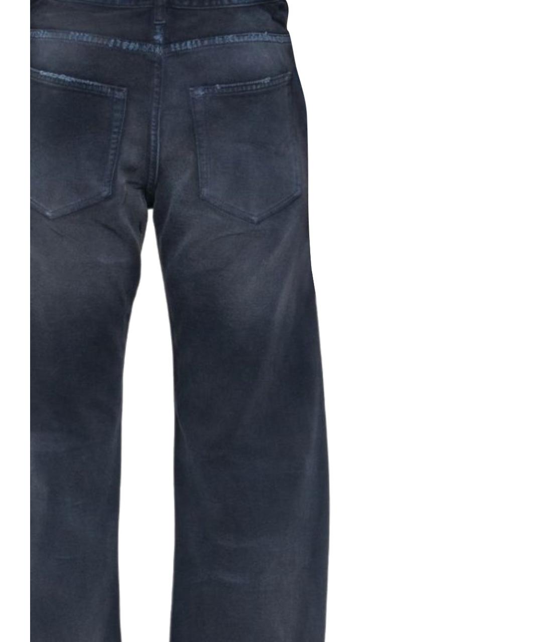 BALENCIAGA Синие хлопковые прямые джинсы, фото 3