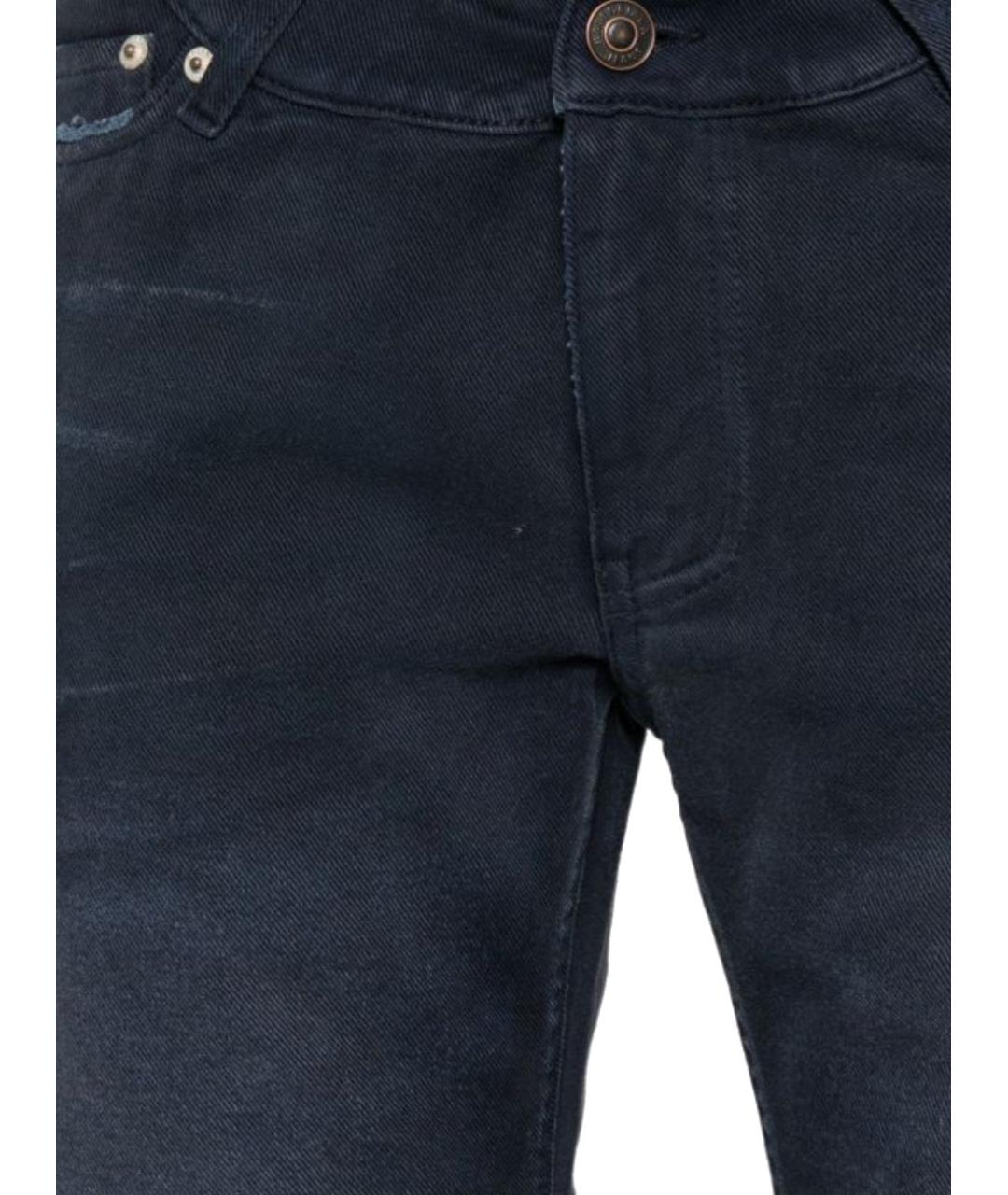 BALENCIAGA Синие хлопковые прямые джинсы, фото 2