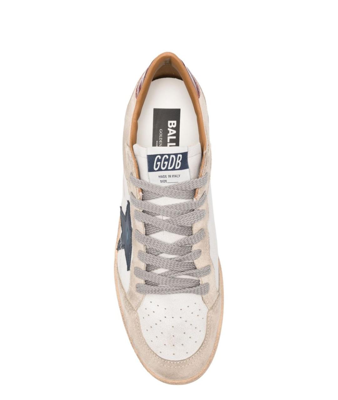 GOLDEN GOOSE DELUXE BRAND Белые кожаные низкие кроссовки / кеды, фото 4