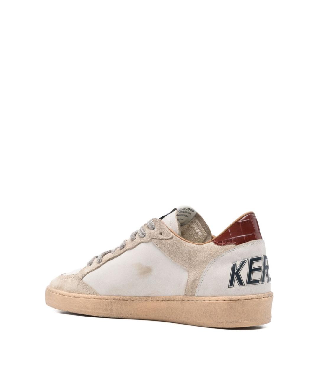 GOLDEN GOOSE DELUXE BRAND Белые кожаные низкие кроссовки / кеды, фото 3
