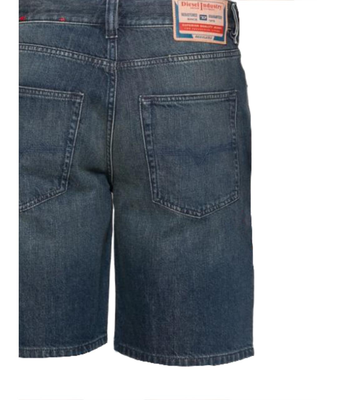DIESEL Синие хлопковые шорты, фото 3