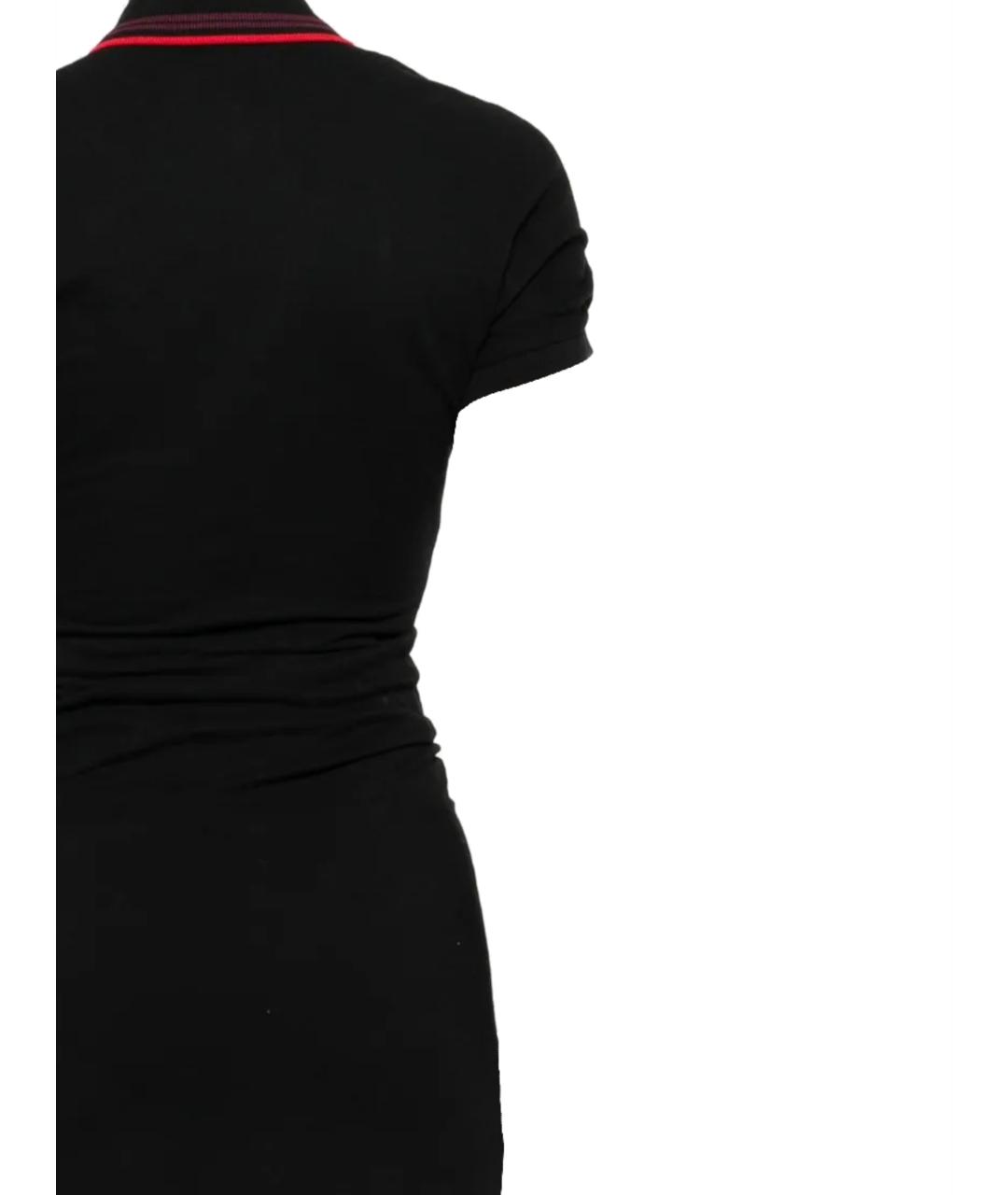 VIVIENNE WESTWOOD Черное хлопковое повседневное платье, фото 3