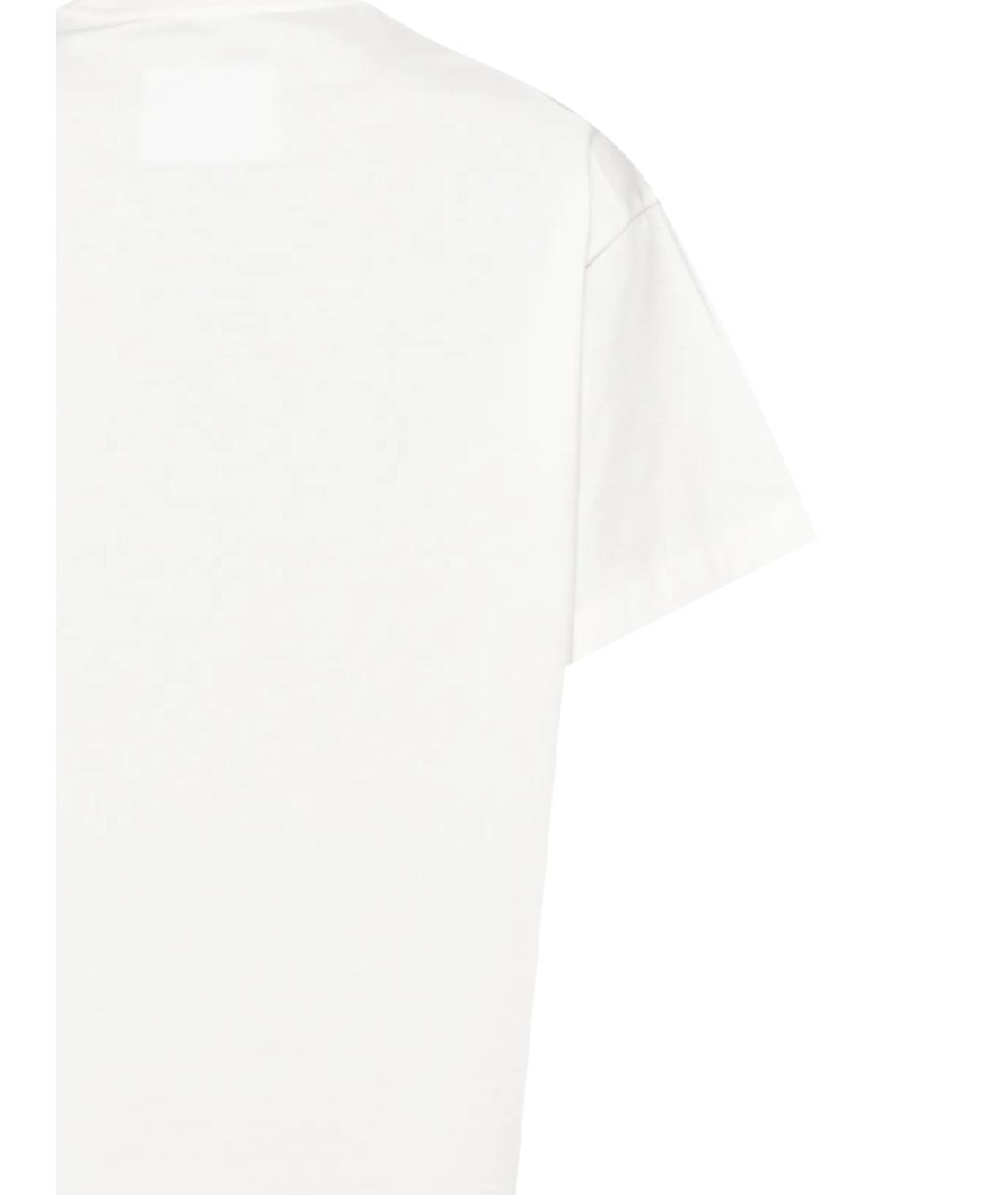 JIL SANDER Белая хлопковая футболка, фото 3