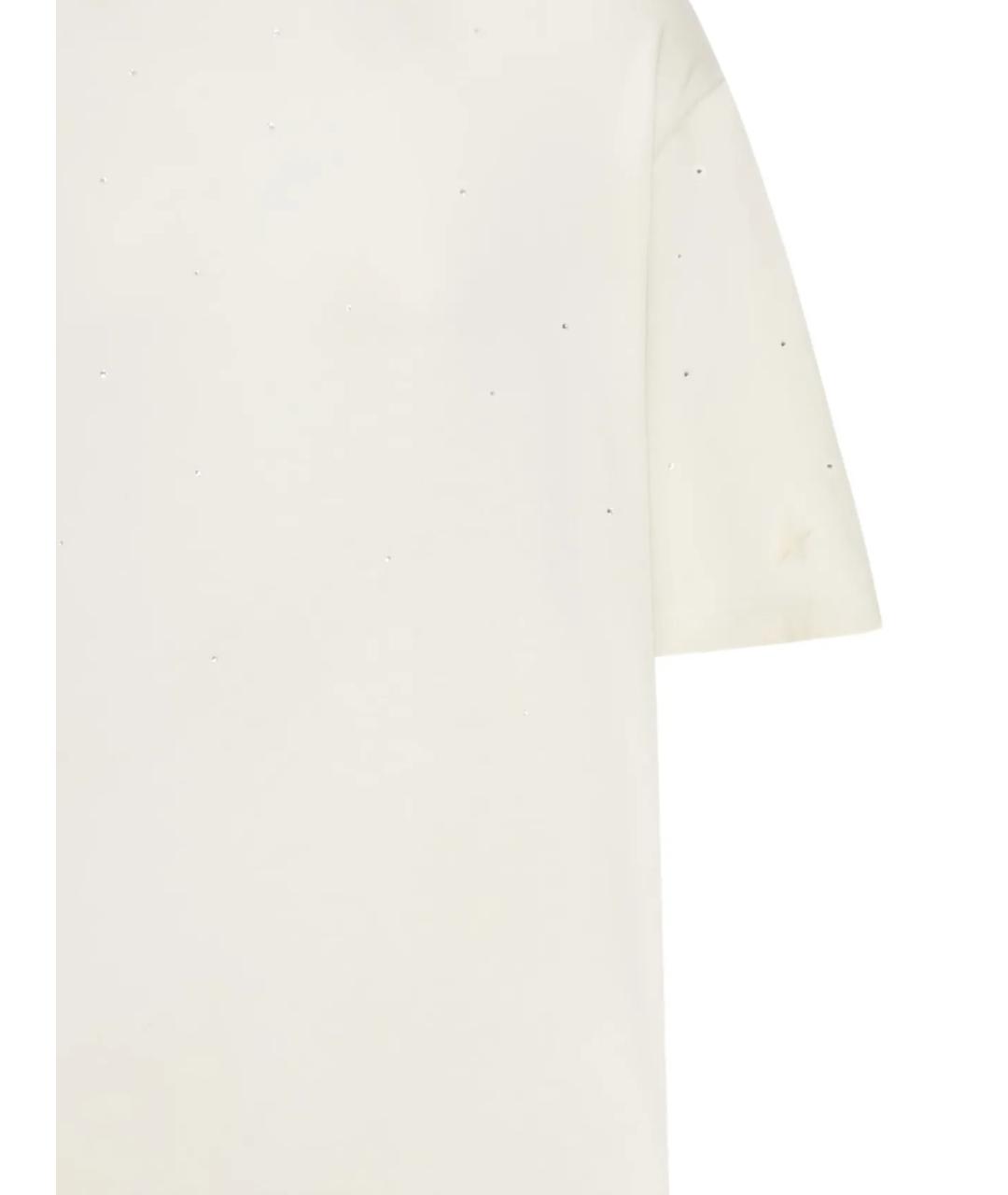 GOLDEN GOOSE DELUXE BRAND Белая хлопковая футболка, фото 2