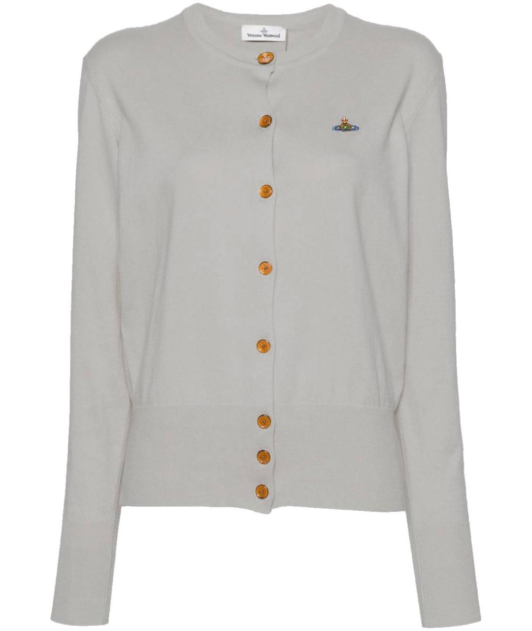 VIVIENNE WESTWOOD Серый шерстяной кардиган, фото 1