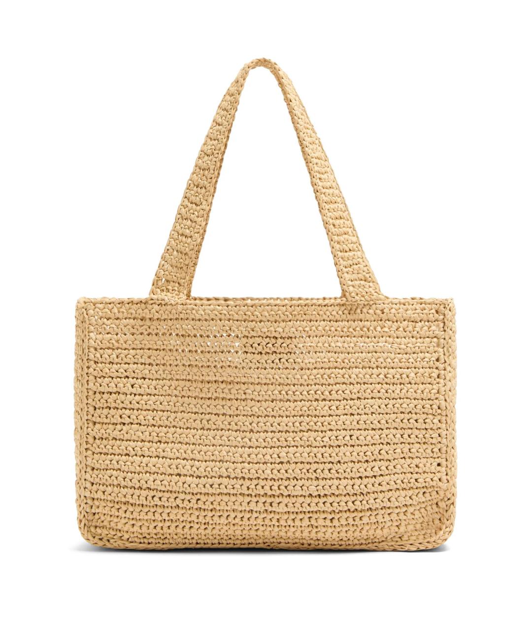 VALENTINO Бежевая пелетеная сумка тоут, фото 3