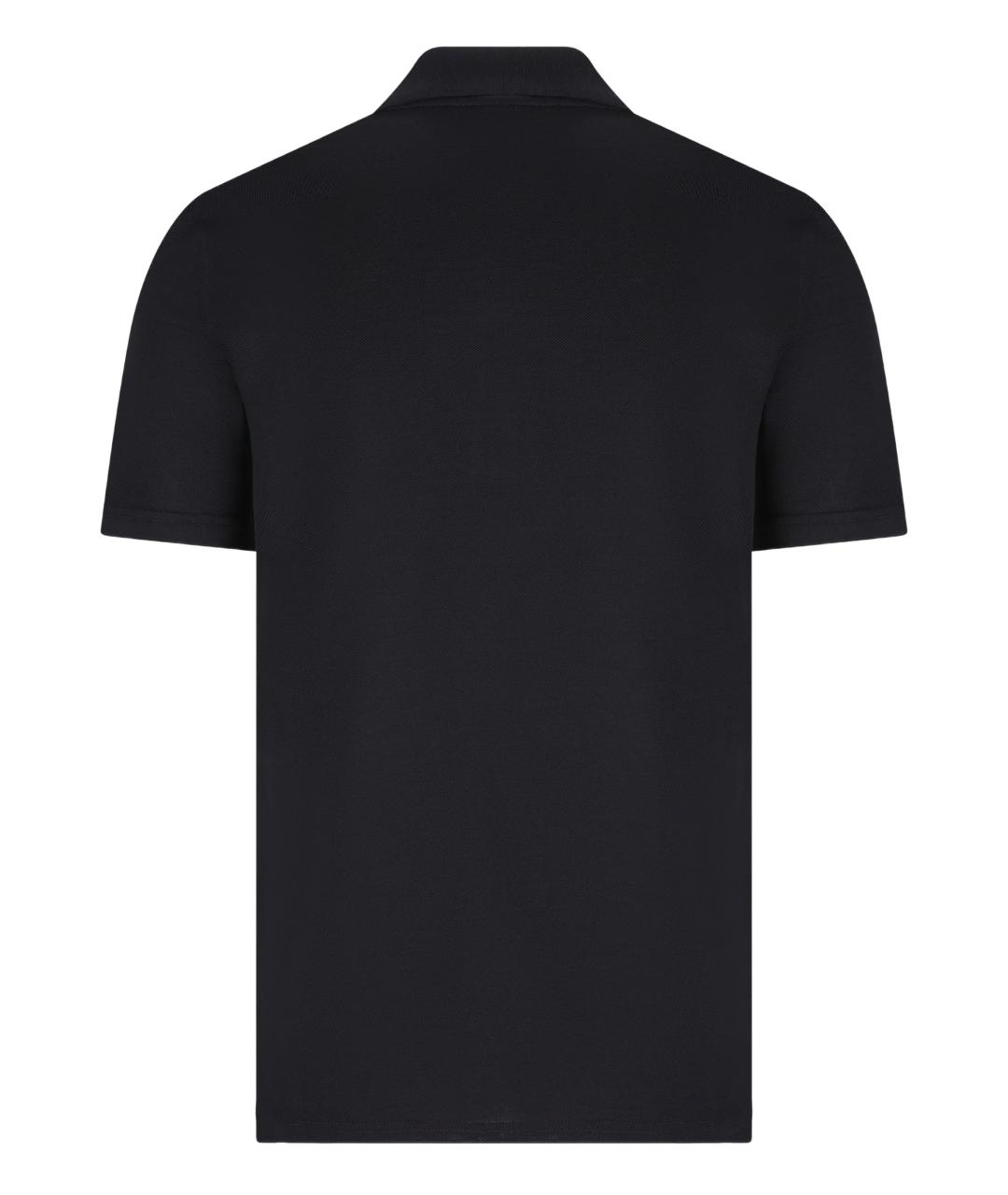 GIVENCHY Темно-синее хлопковое поло с коротким рукавом, фото 4