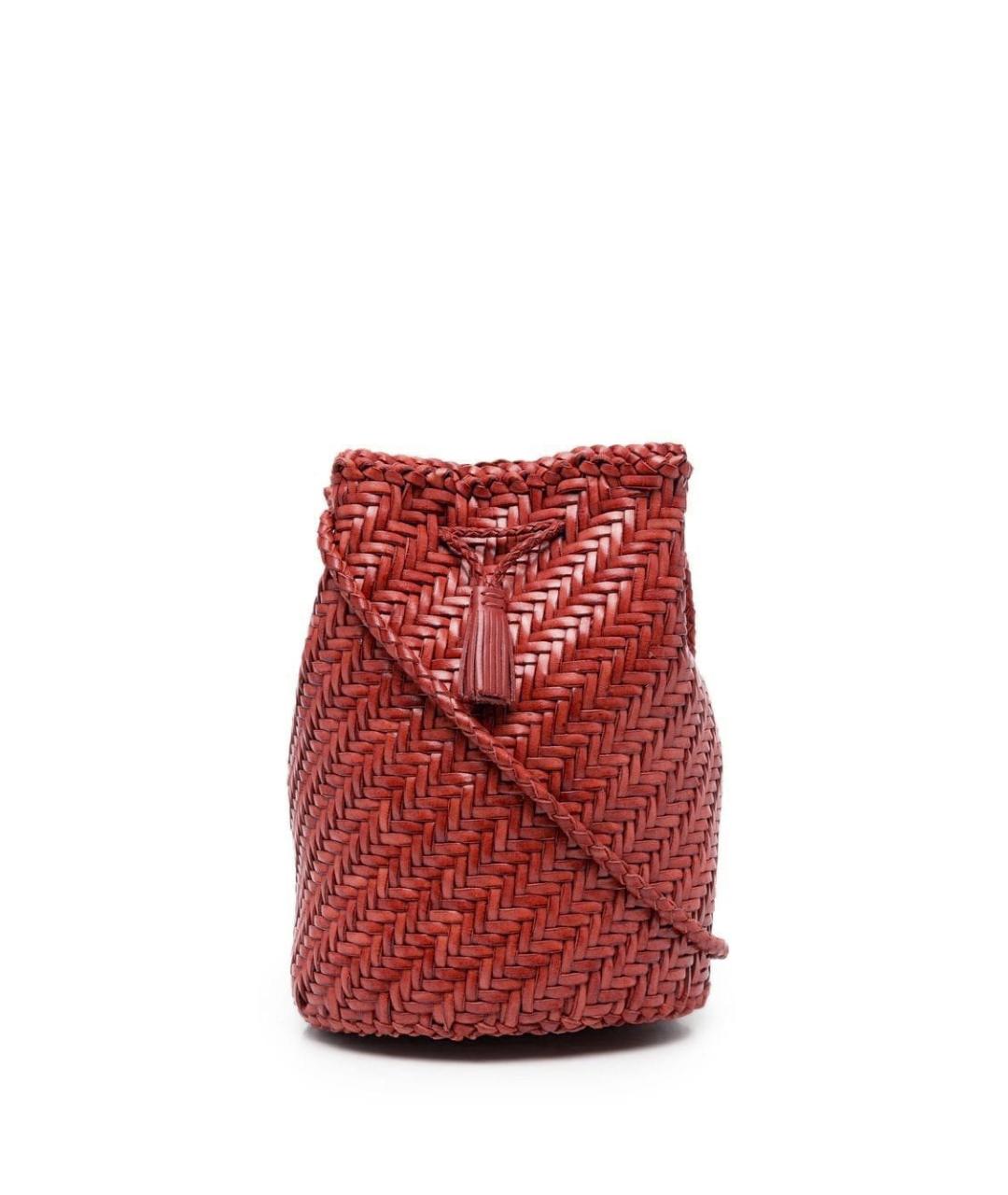 Dragon Diffusion Красная кожаная сумка через плечо, фото 1