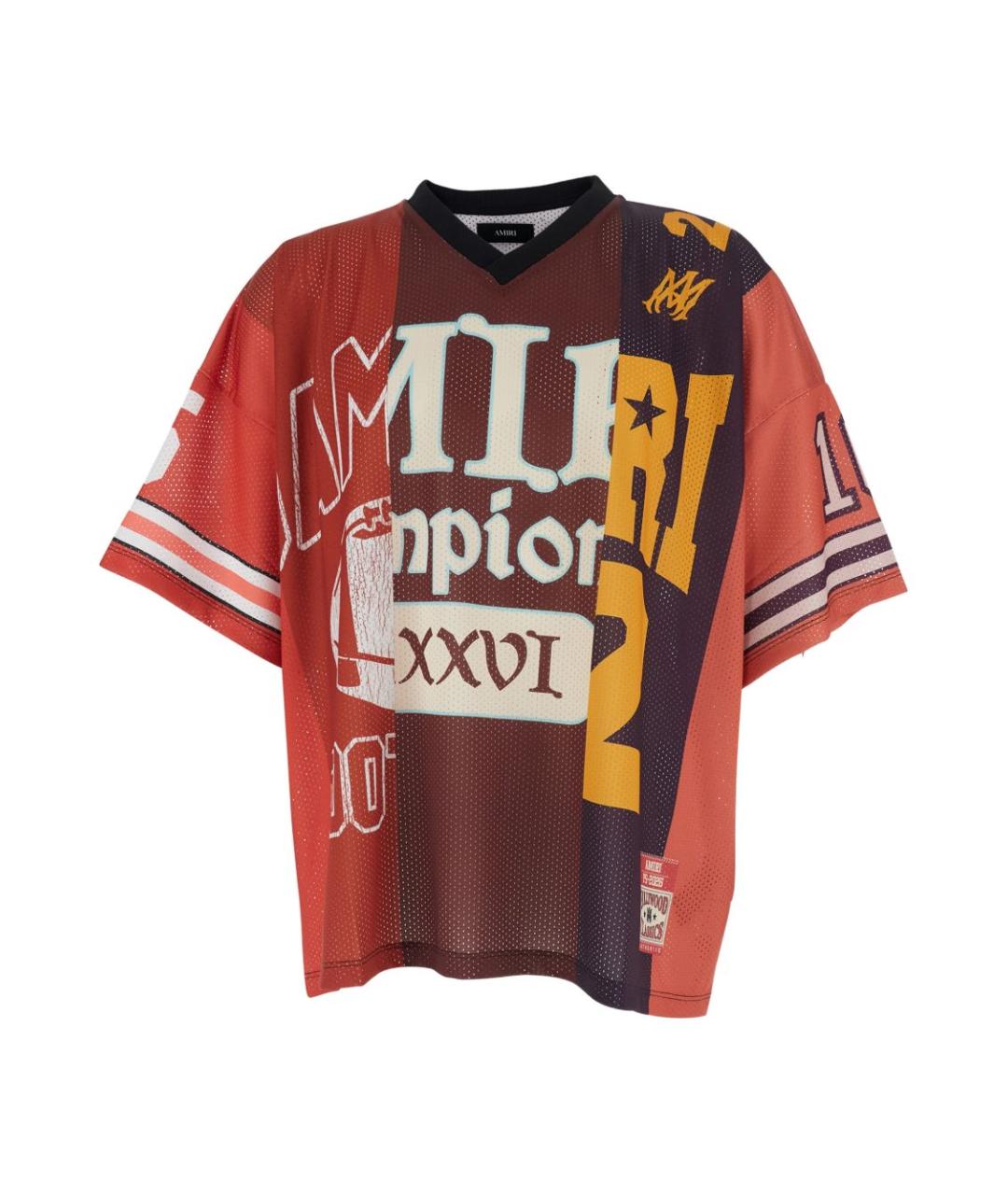 AMIRI Мульти хлопко-полиэстеровая футболка, фото 1