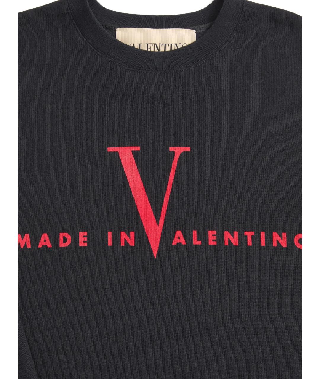 VALENTINO Черный хлопковый джемпер / свитер, фото 2