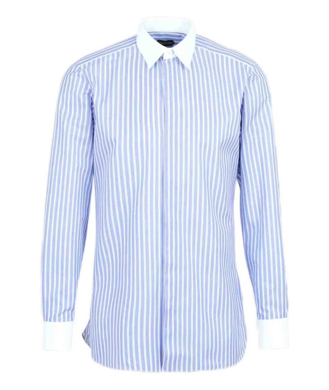 TOM FORD Голубая хлопковая кэжуал рубашка, фото 1