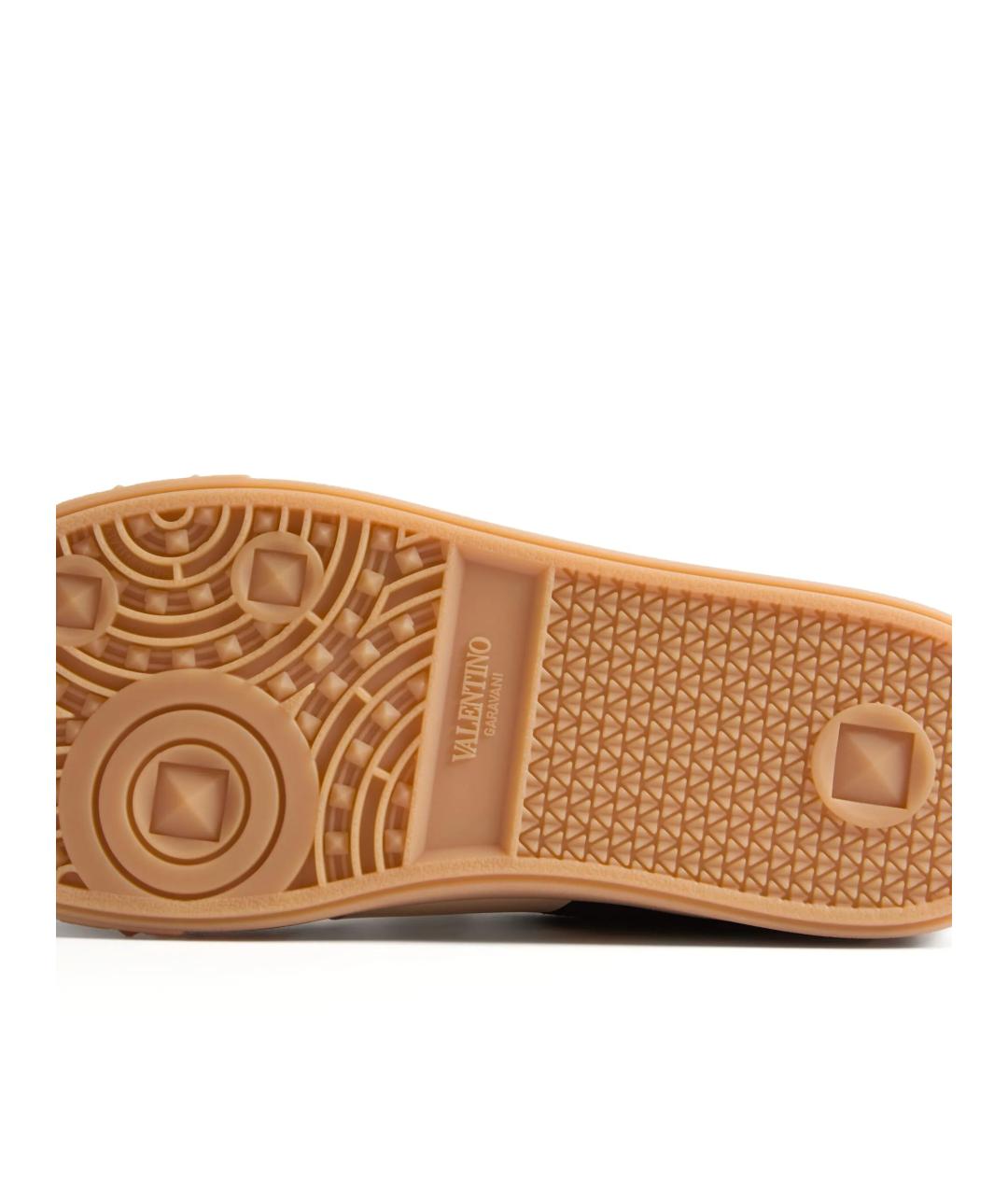 VALENTINO Черные замшевые низкие кроссовки / кеды, фото 4