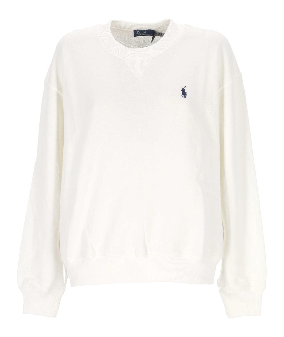 POLO RALPH LAUREN Белый хлопковый джемпер / свитер, фото 1